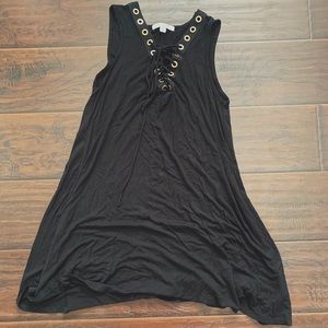 Black Lace-up Dress Size Small